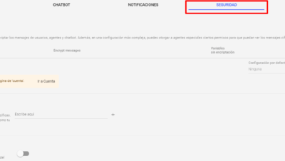 Cómo configurar el encriptado de datos?