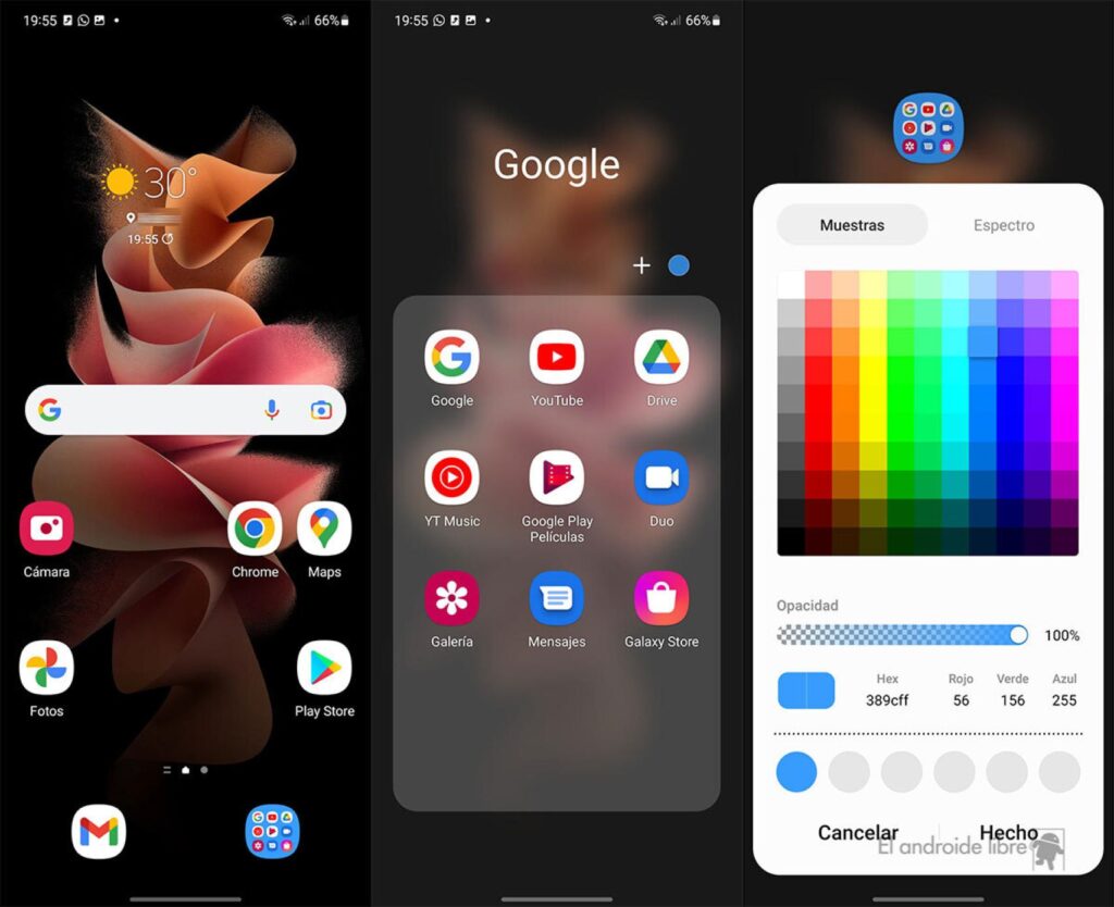 Cómo modificar el fondo de carpetas en Android 1 Cómo cambiar el color de las carpetas de tu móvil Samsung