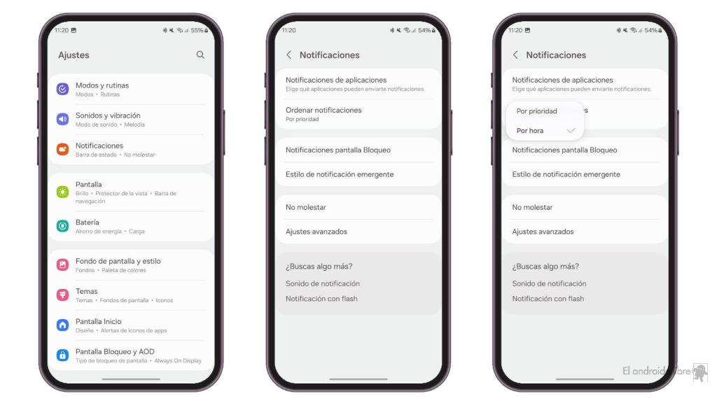Cómo ordenar notificaciones en Android 1 Cómo ordenar todas las notificaciones por orden de llegada en tu ...
