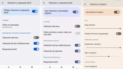 En Android 13 puedes configurar la vibración del móvil con más ...