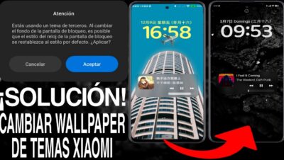 ¡Solución! Estas Usando Un Tema De Terceros... Cambiar Wallpaper Xiaomi  Usando Temas 🥰