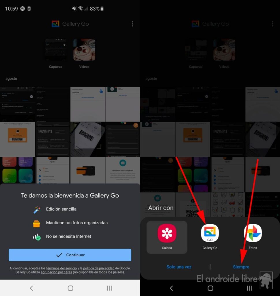 Pasos para usar la galería en Android 1 Cómo poner la nueva galería de fotos de Google como galería por ...